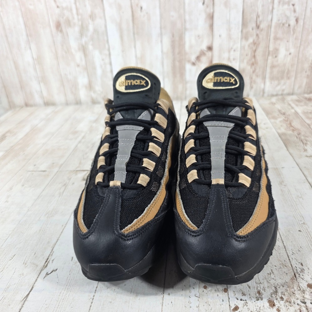 Nike Air Max 95 Mens Black Elemental Gold Sneakers DM0011-004 Size 7 - Picture 4 of 8